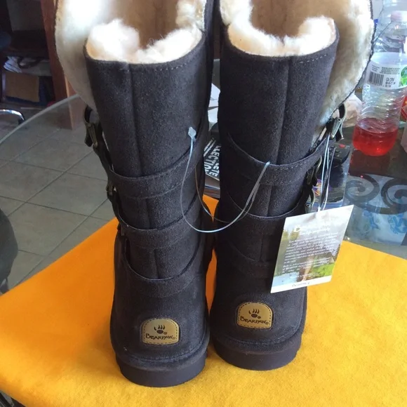 BearPaw Jenna Dark Brown Suede Boots Size 10/41, NWT (NWOB) - Picture 8 of 15